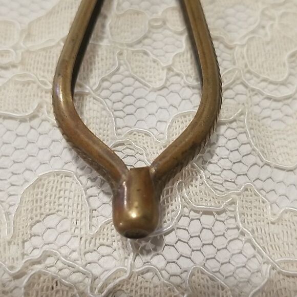 Vintage Art Nouveau hand mirror with antique baby photo - Picture 2 of 14